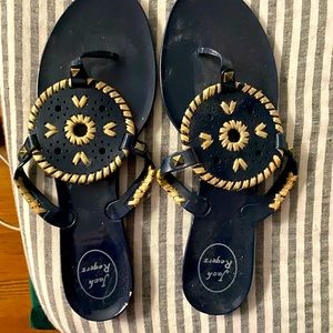 Jack Rogers Georgina jelly midnight and gold